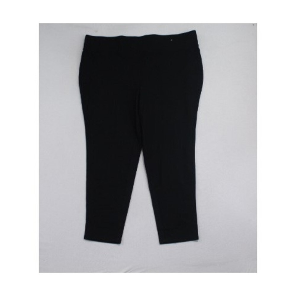 Avenue Women Black Pants 3X Casual Thick Waistband Size Plus Size